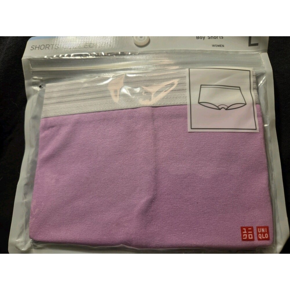 New Pink Boy Shorts Panty Size L Women's Large Cottan Spandex Underwear